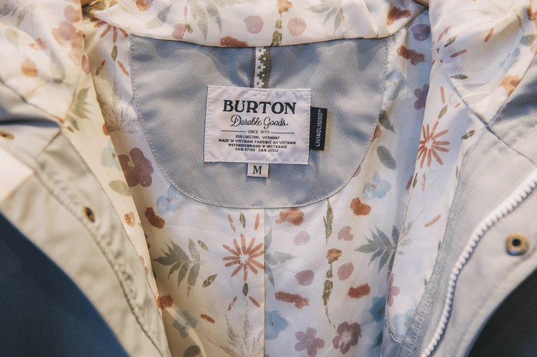 Burton jackets featuring Living Lining.