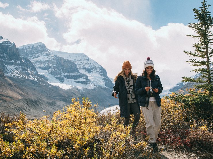 Melrose and Tammara happy to explore Canada.