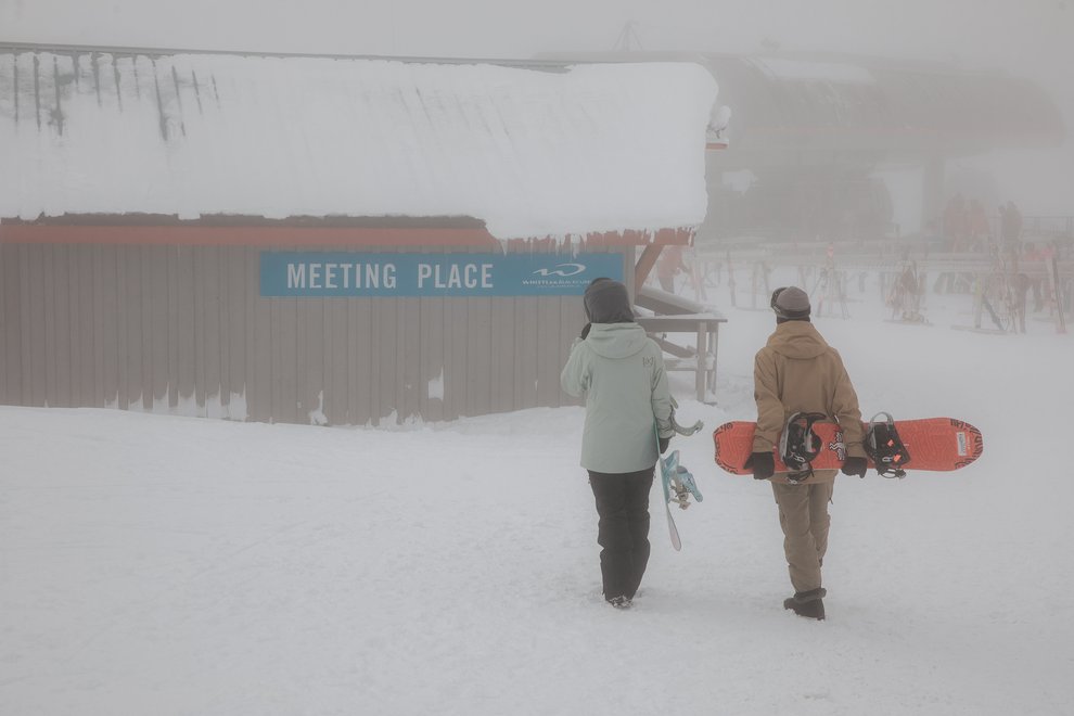 Snowboard Safety Tip #3: Set a check-in spot.