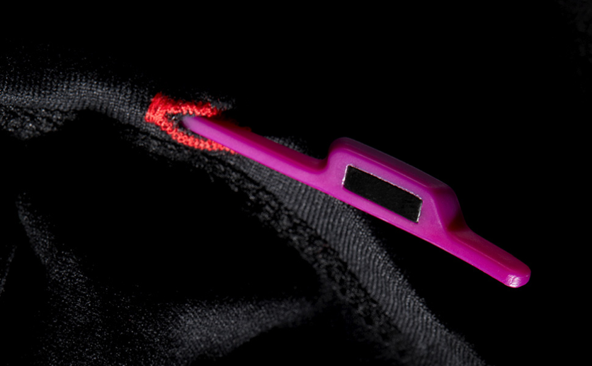 The purple MFI carrier is designed for the women's specific models including the WM3, WM1, and Deringer goggle models.