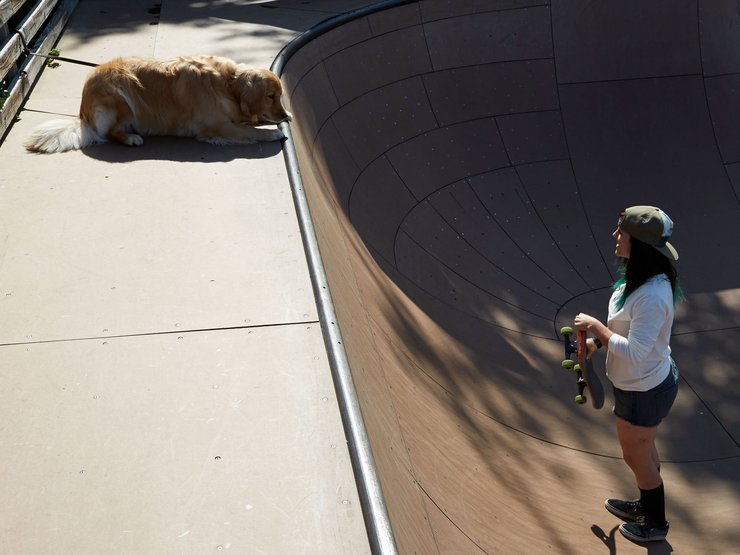 to skate sessions, the pups are always welcome.