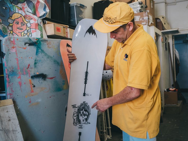 The Gonz x Danny collab, designed right here in Mark's studio.