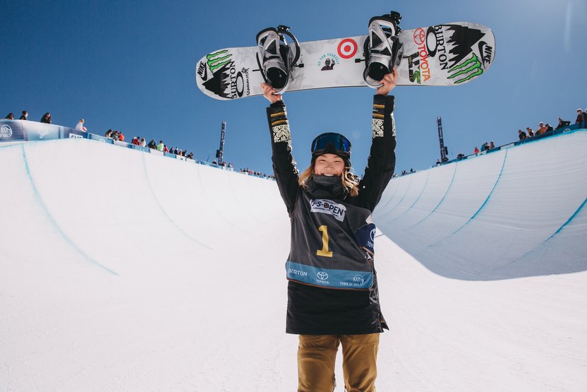 Chloe Kim has reached the level of riding where she's competing against herself. Results: Gold, Halfpipe, USA