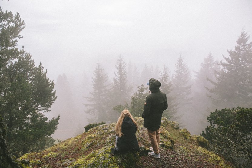 Every day is an opportunity to enjoy the outdoors, even the foggy ones.