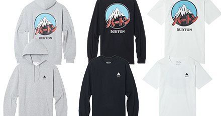 バートン カタカナロゴtシャツ フーディー発売