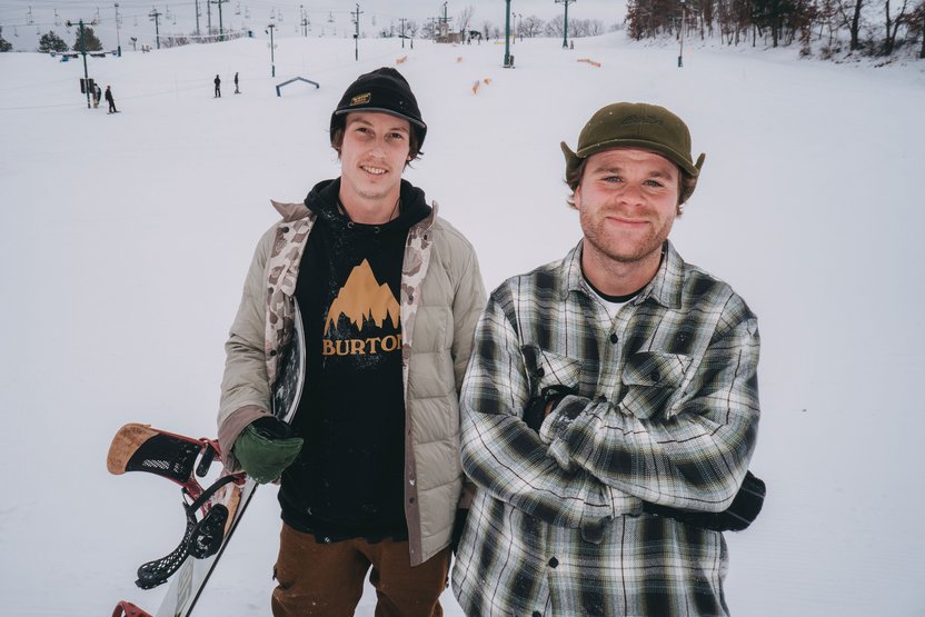 Ethan Deiss and Shane Ruprecht, two midwest natives who know their way around a rope tow.
